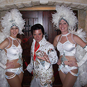 Elvis with two Showgirls