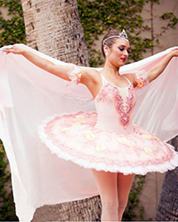 Classical ballerina in pink