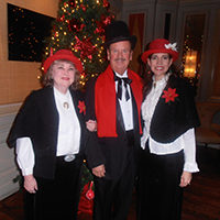 photo of holiday carolers