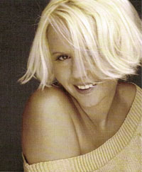 head shot of blonde female smiling